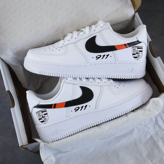 nike air force 1 custom porsche 911 sport automobile sneaker streetwear luxury lifestyle
