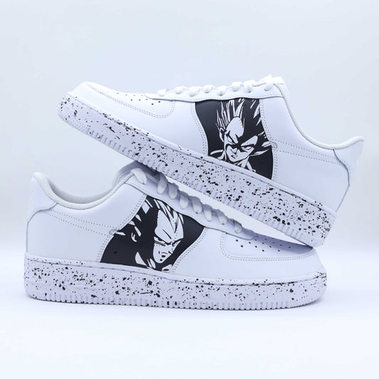 nike air force 1 custom vegeta dragon ball z sneakers custom manga pour homme af1 personnalisé goku dbz