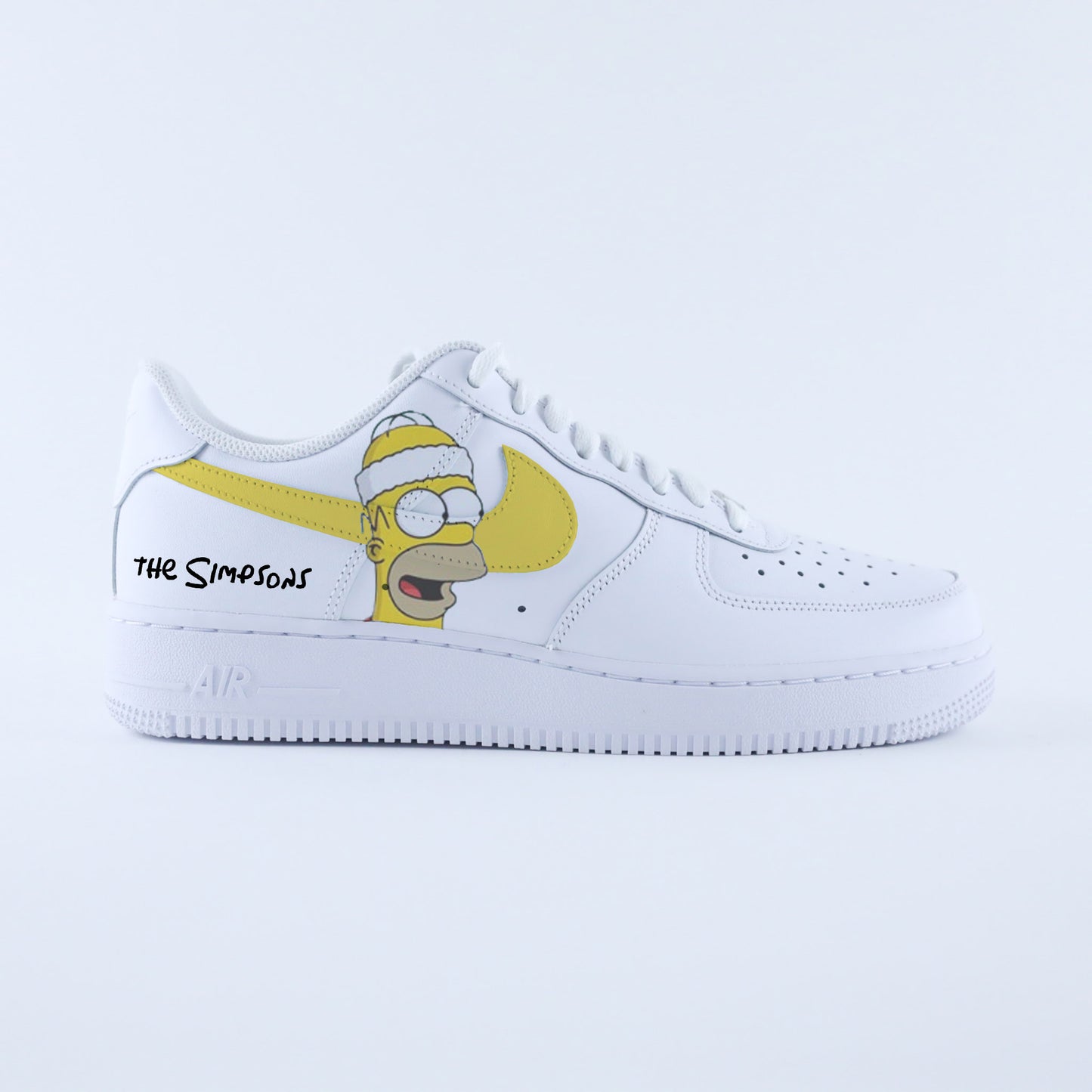 nike air force 1 custom the simpsons af1 custom homer donuts sneakers personnalisées dessin pour homme nike personnalisable sur-mesure