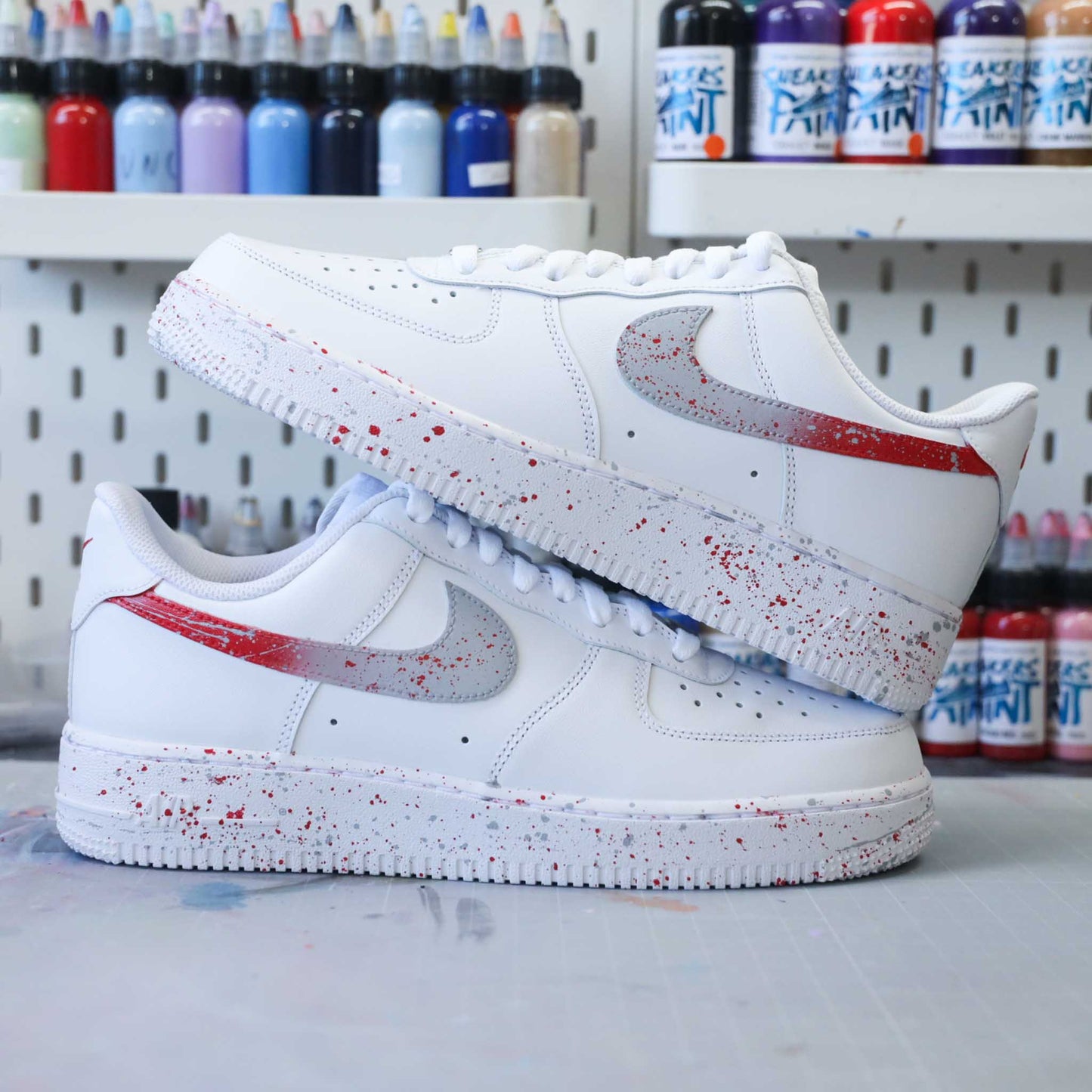 Splash Gris Rouge - Air Force 1