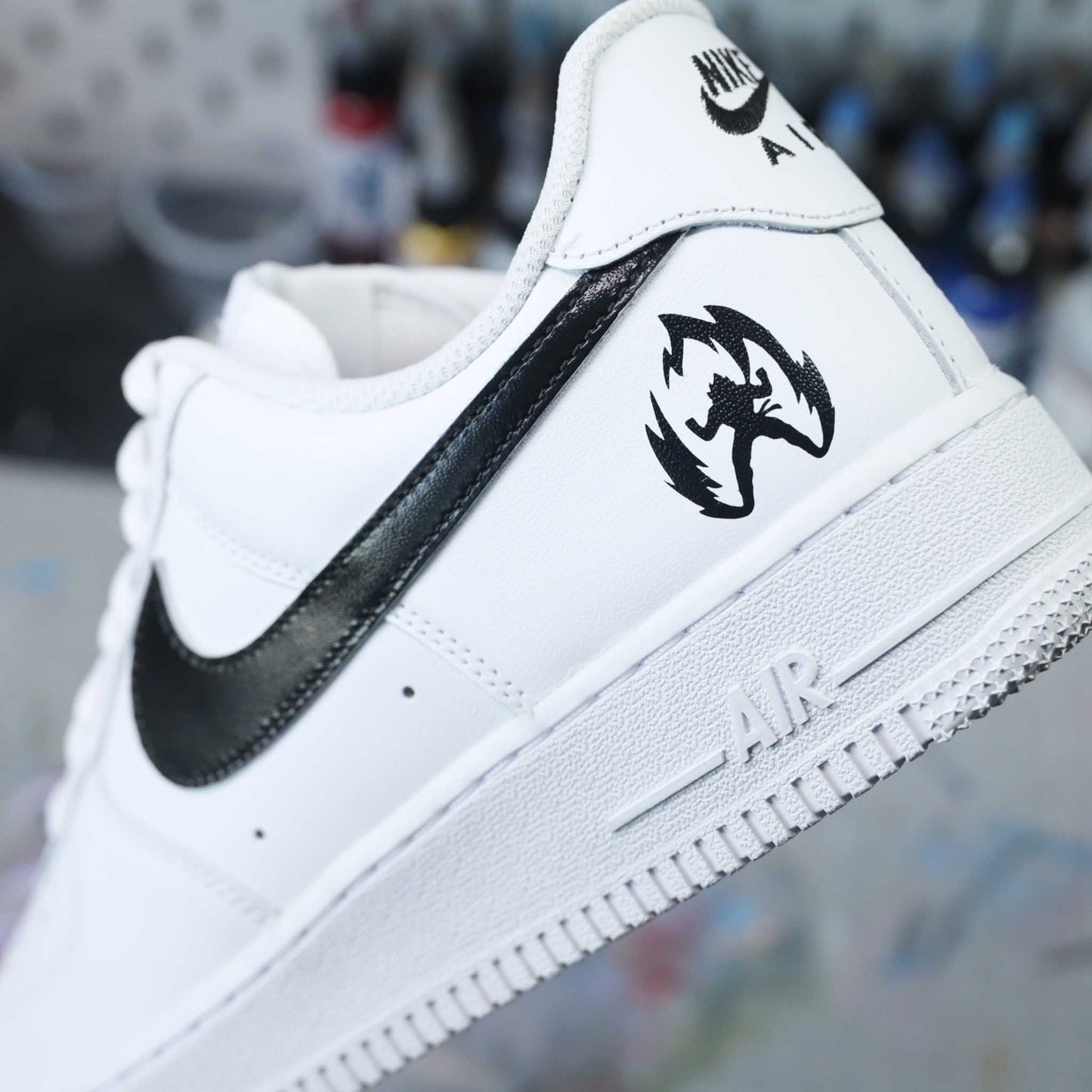 nike air force 1 custom dragon ball z son goku sneakers custom manga pour homme basket personnalisé dbz