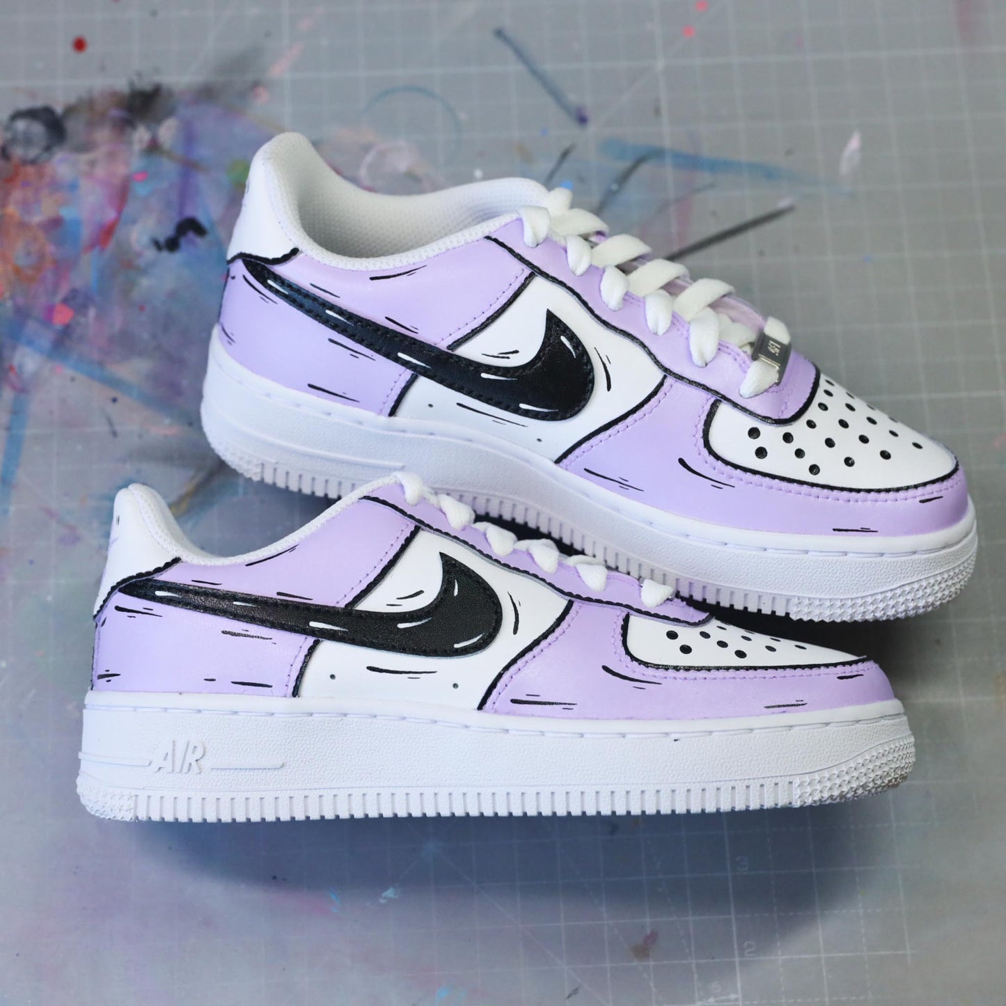 Cartoon Lila - Air Force 1