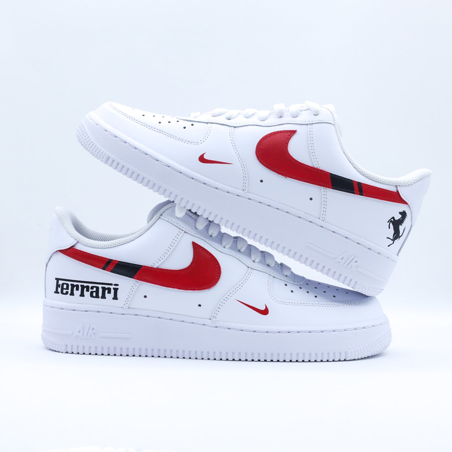 nike air force 1 ferrari charles leclerc sneakers custom af1 pour homme nike formule 1