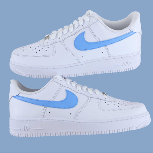 air force 1 custom femme swoosh turquoise pastel – nike personnalisée femme et enfants