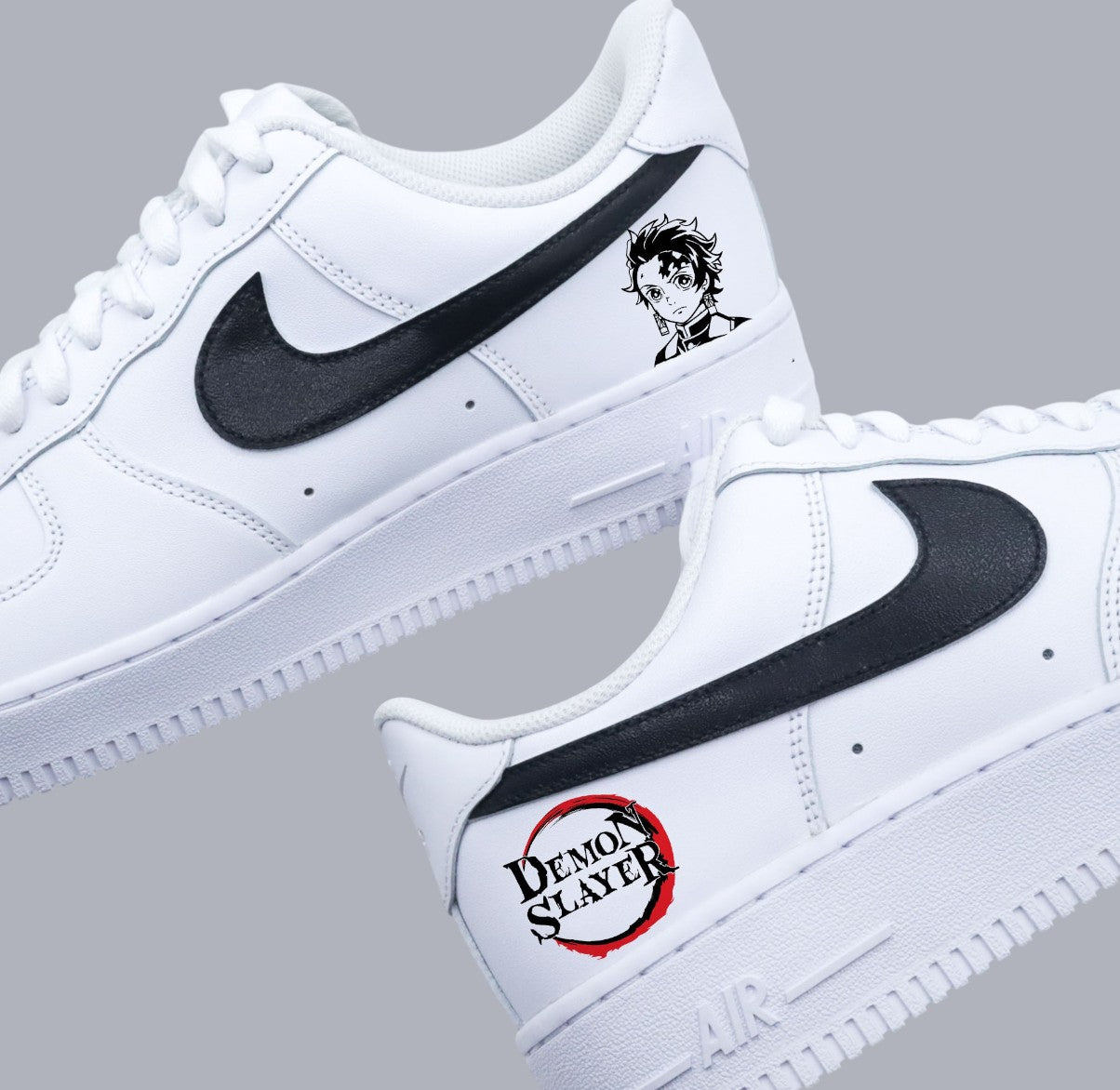 Nike Air Force 1 custom Demon Slayer avec Tanjiro Kamado