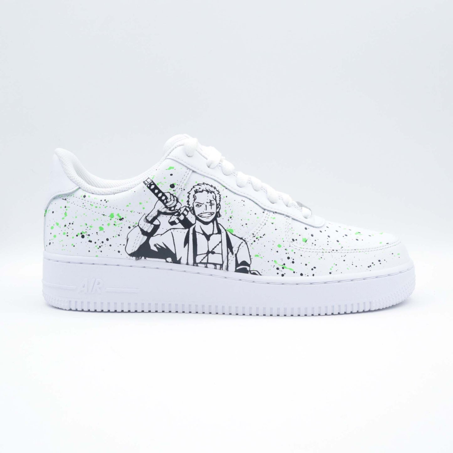 nike air force 1 one piece sneakers custom manga af1 roronoa zoro pour homme baskets personnalisable luffy chopper nike pirates