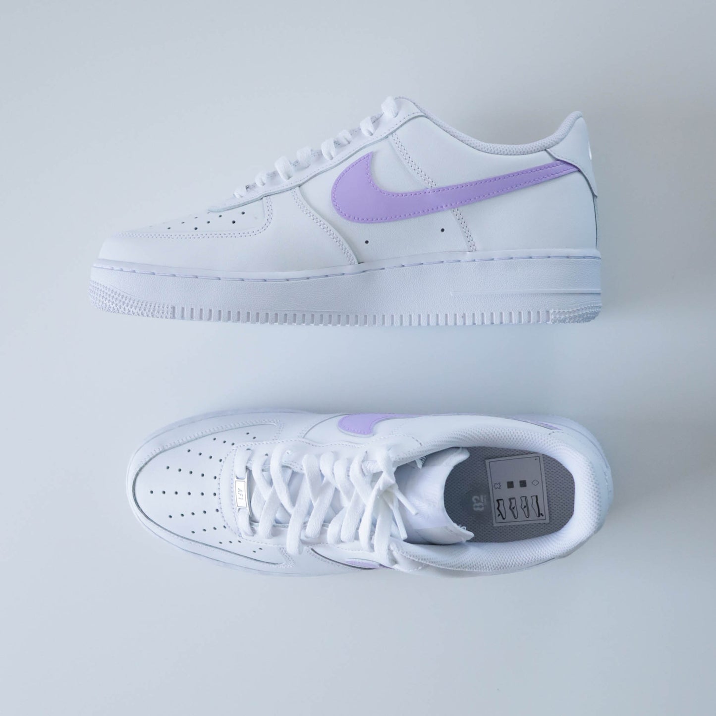 nike air force 1 violet lila baskets custom pour femme nike violette af1 pastel