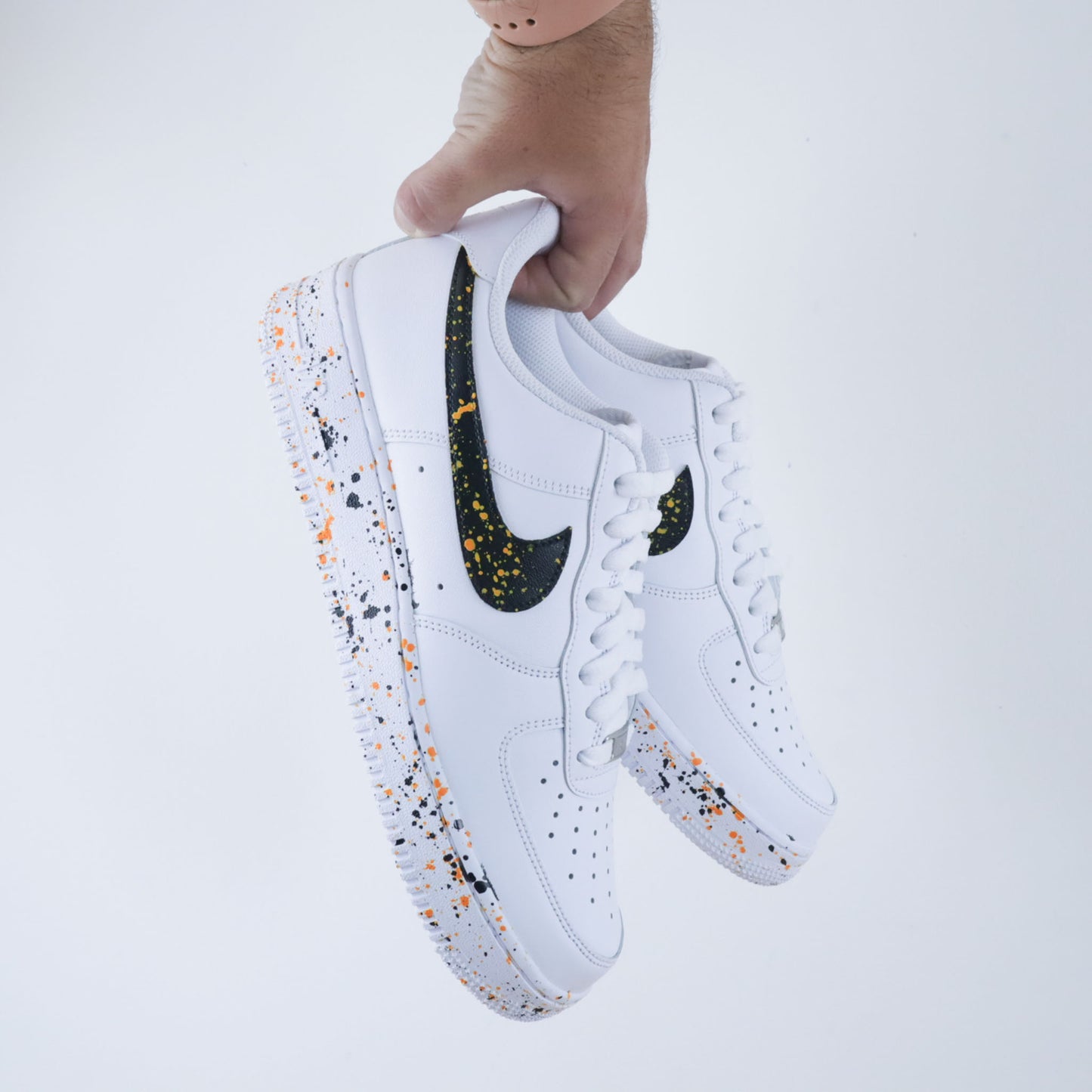 Air Force 1 custom éclaboussures peinture - sneakers personnalisées unisexe AF1 personnalisables