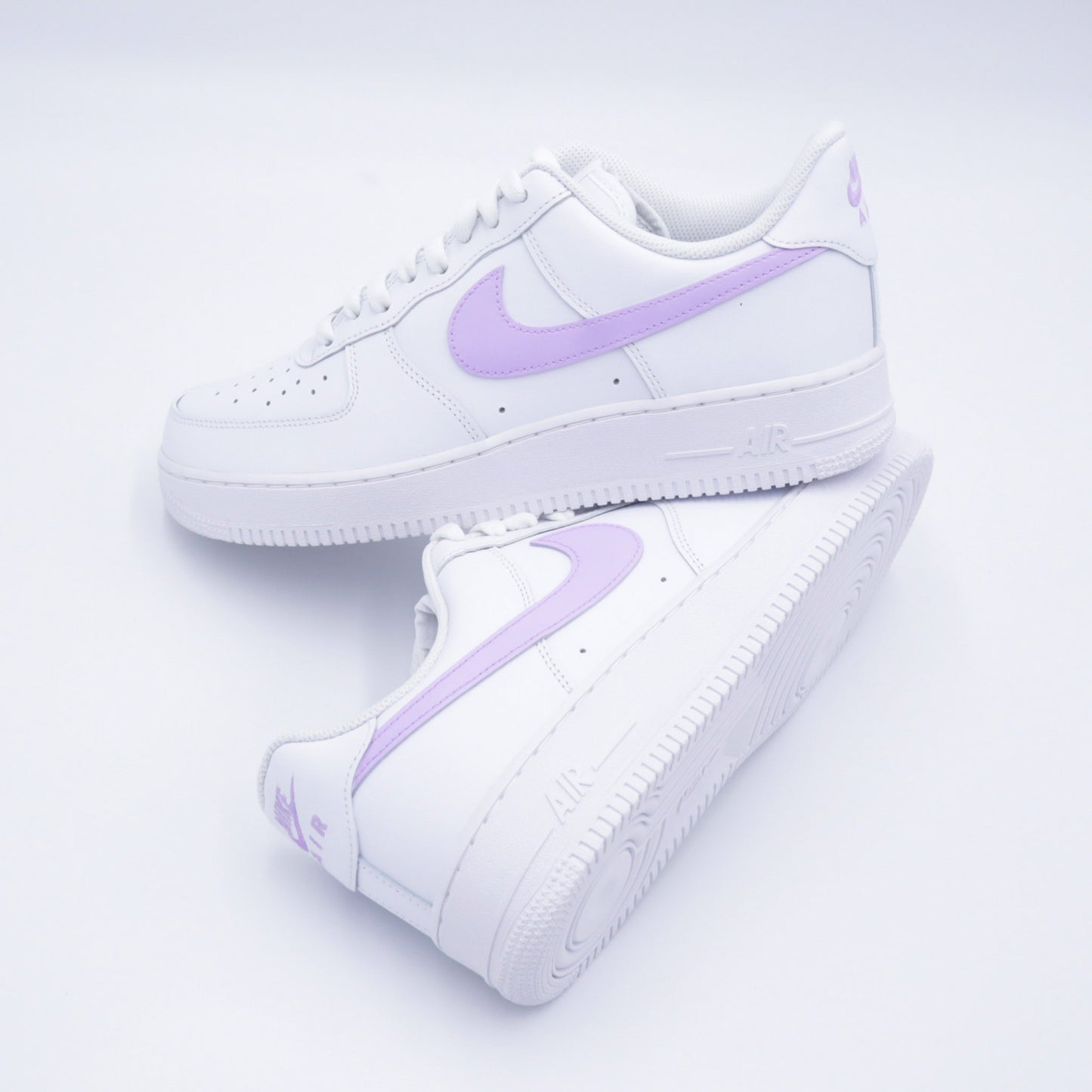 nike air force 1 custom lila sneakers nike femme violet clair af1 pastel unisexe