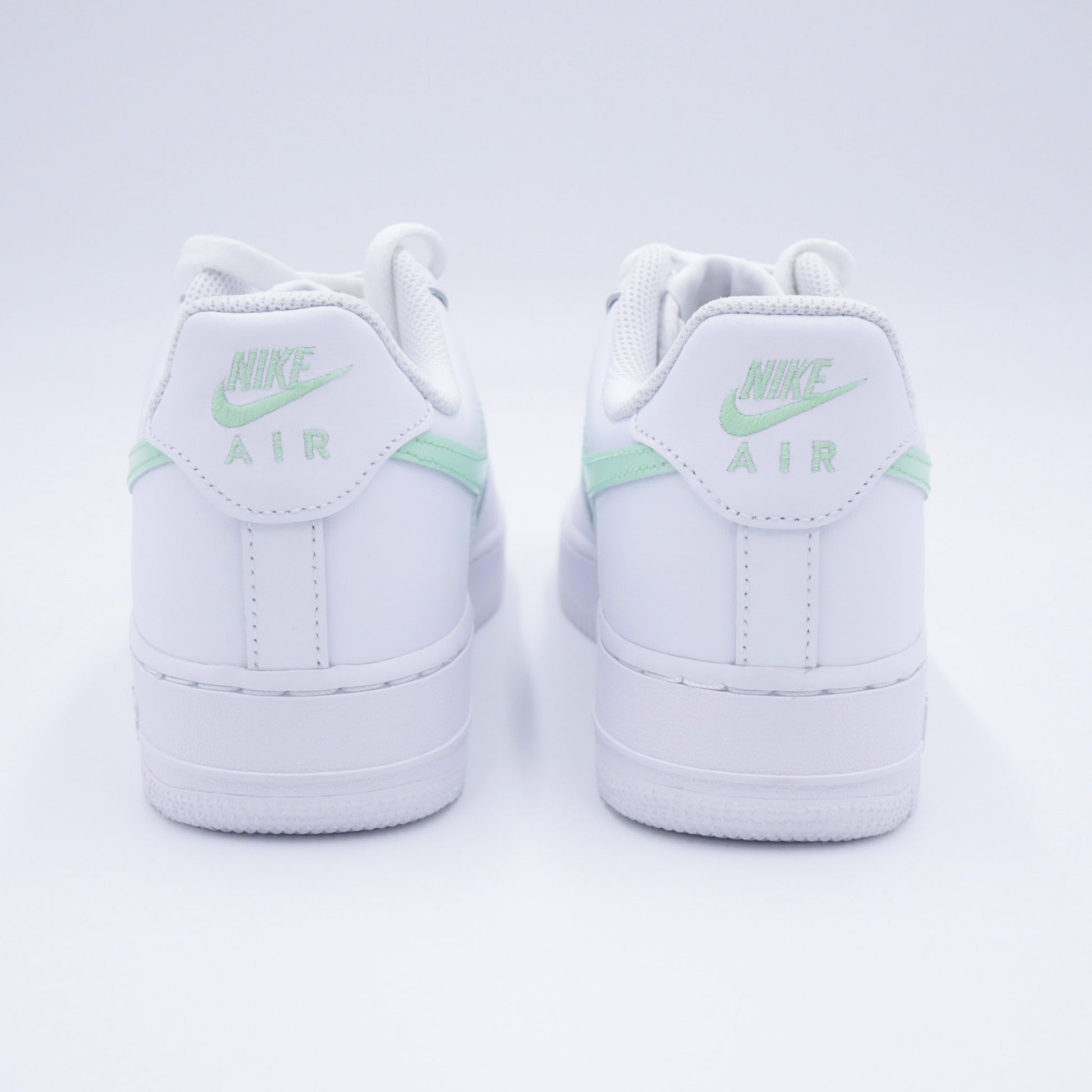 nike air force 1 vert pastel menthe sneakers custom femme af1 custom sage green