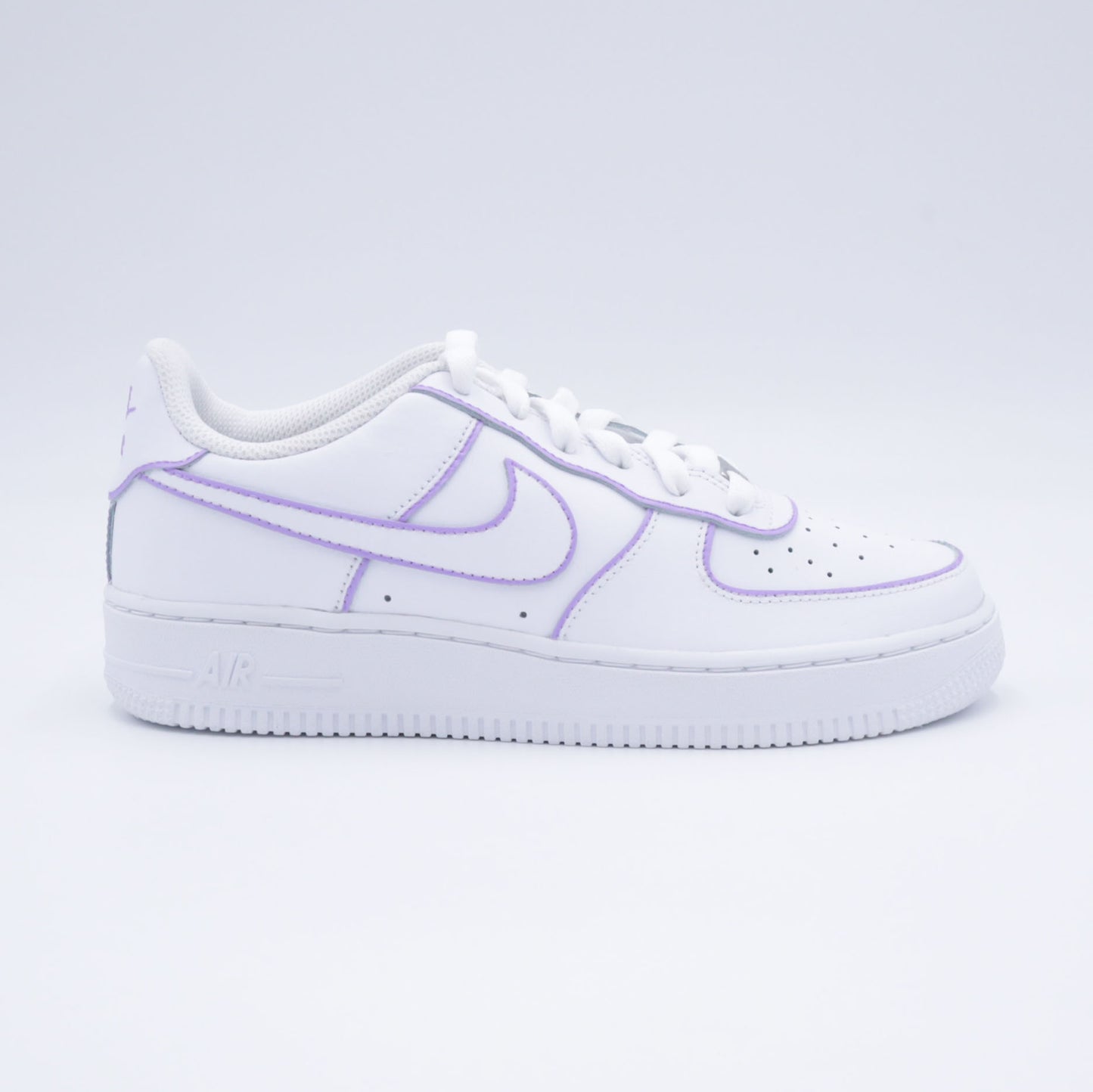 nike air force 1 custom pastel outline lila sneakers custom af1 violette pur femme