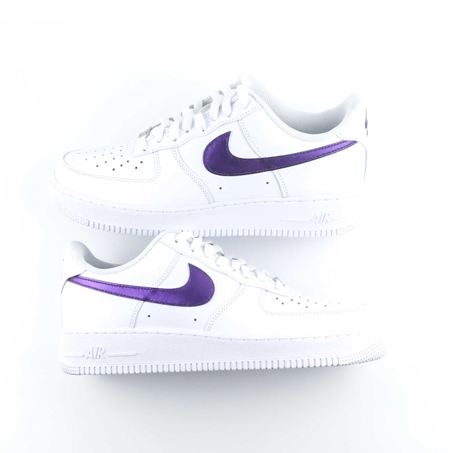 nike air force one custom violet métallisé baskets custom pour femme nike af1 pastel sneakers custom personnalisable