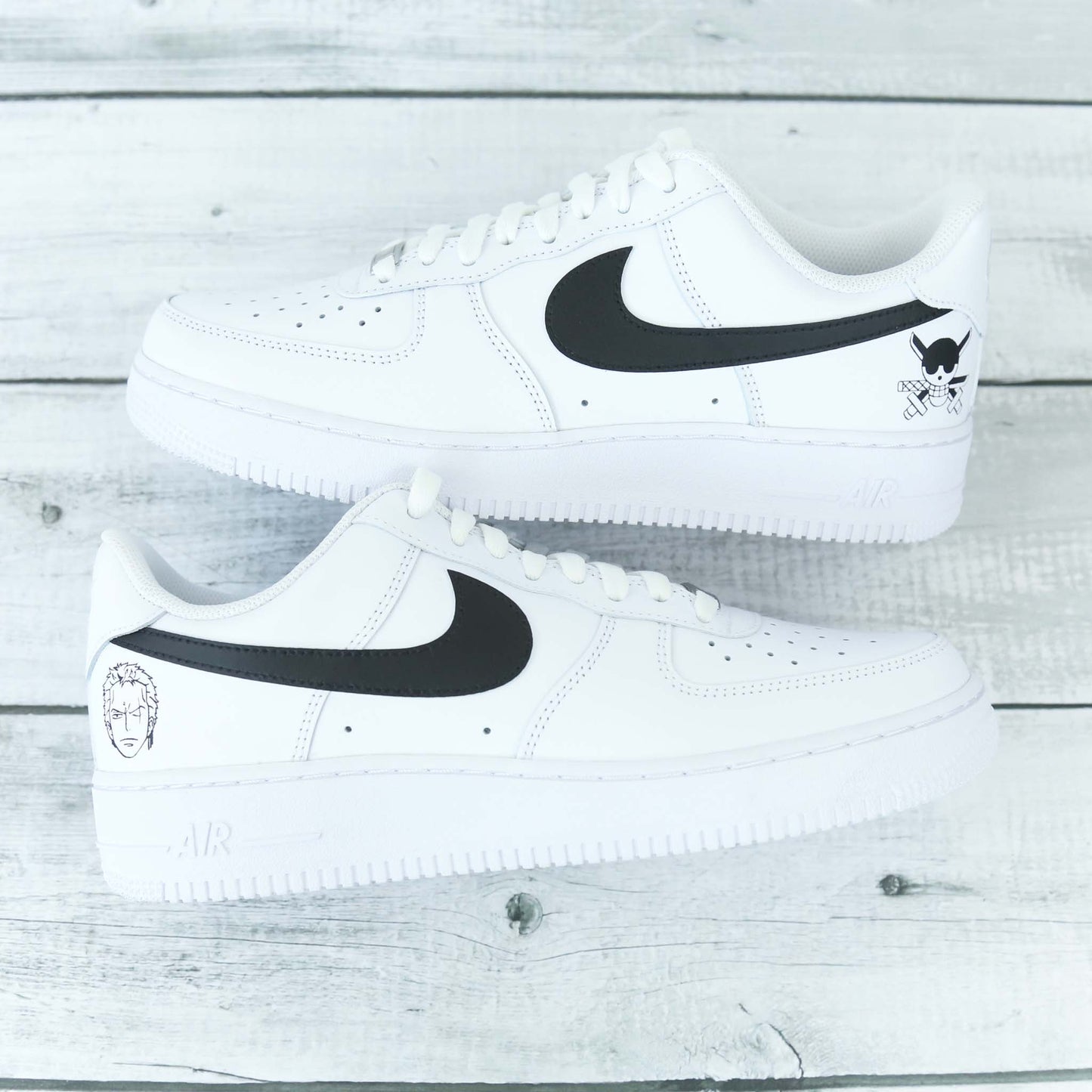nike air force one custom roronoa zoro af1 one piece nike manga baskets custom luffy sneakers personnalisé homme