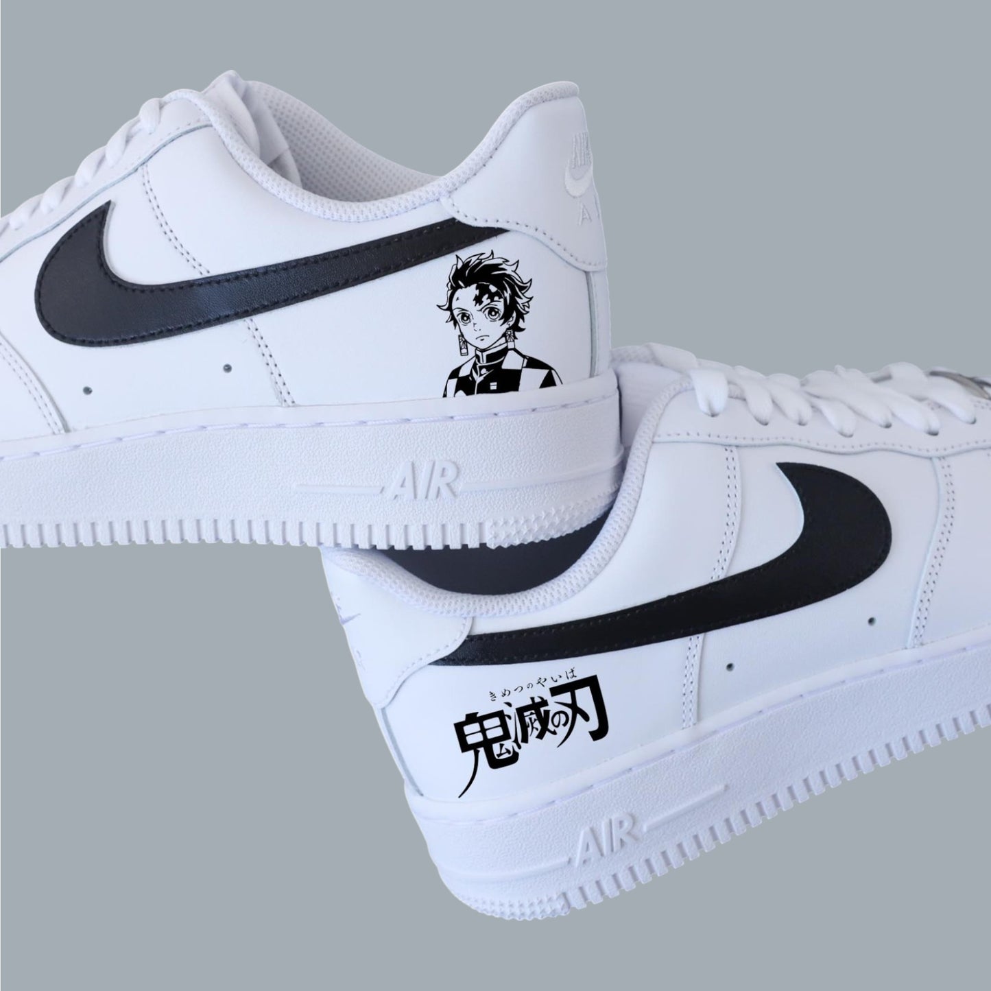nike air force 1 custom demon slayer nike manga pour homme sneakers custom baskets personnalisé af1 manga animé