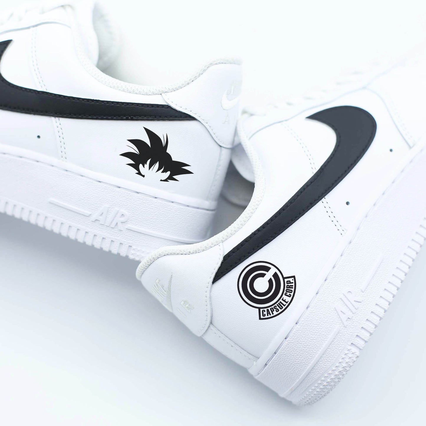 nike air force 1 custom dragon ball z capsule corp sneakers custom pour homme nike af1 manga dbz goku