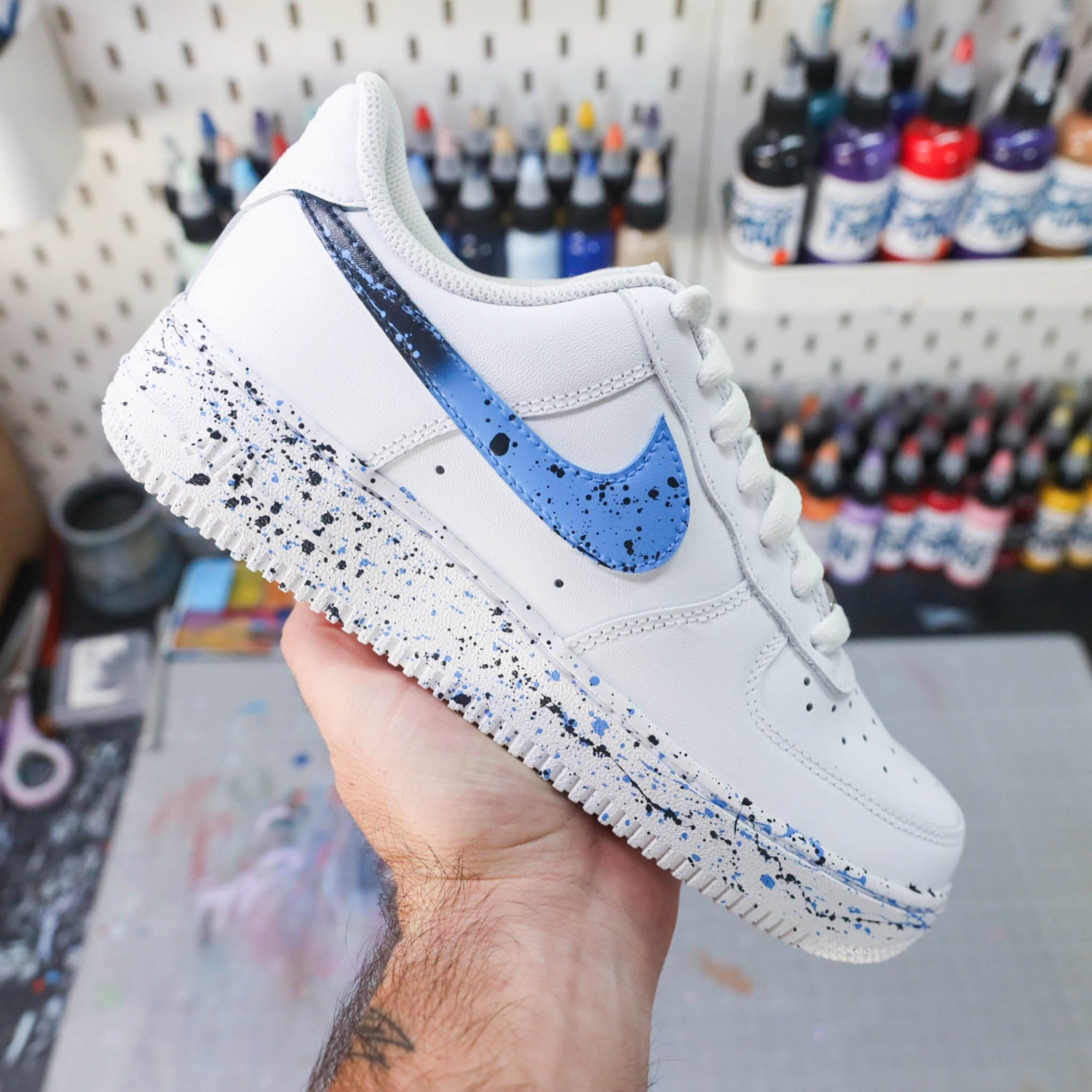 nike air force 1 custom splash af1 custom homme sneakers personnalisées pour homme nike custom lebron james air force lakers 