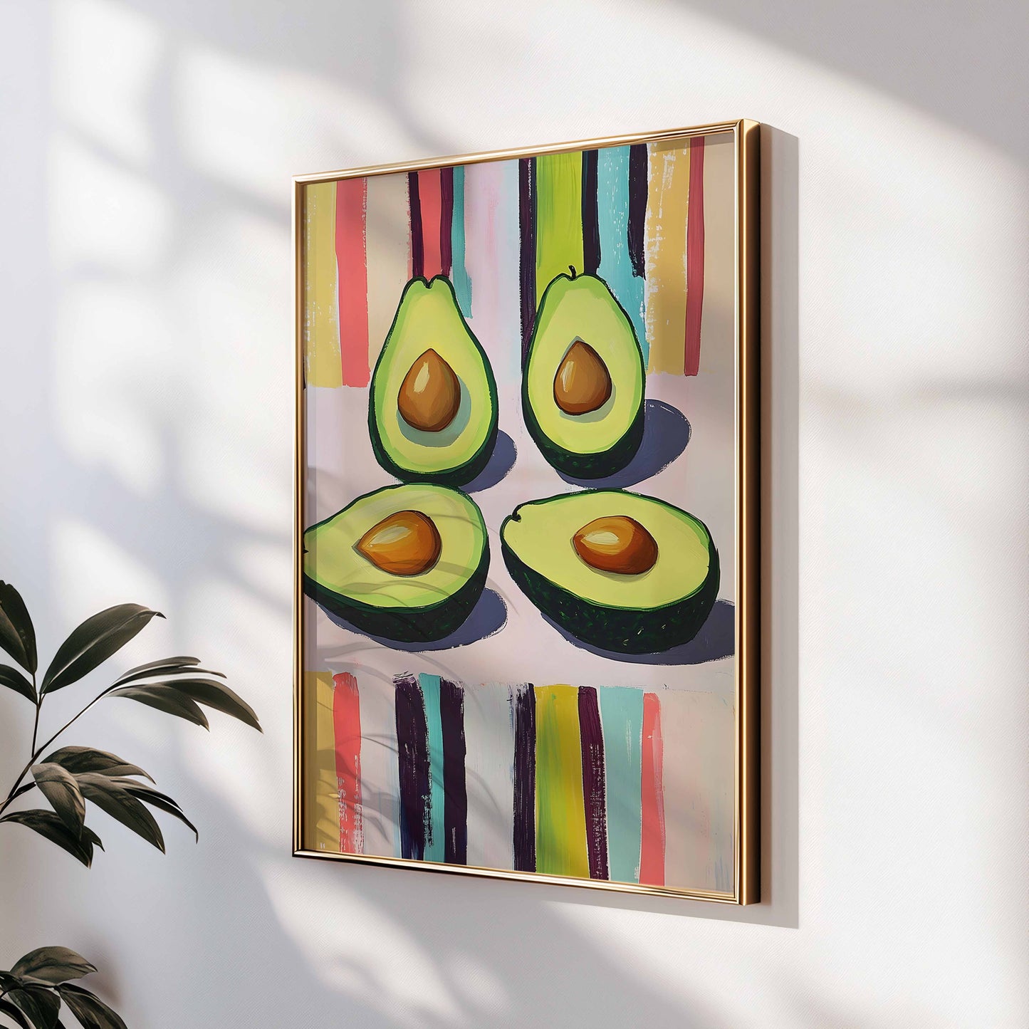poster déco contemporain avocat décoration moderne scandinace ambiance chill relax