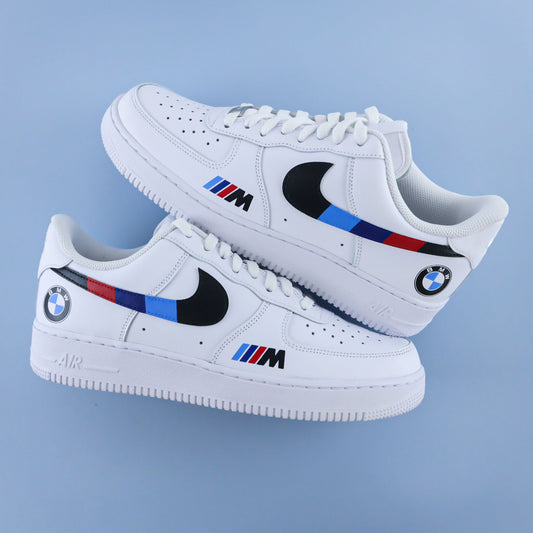 Nike Air Force 1 custom BMW M Motorsport – baskets personnalisées Pack M Power – sneakers street racing circuit