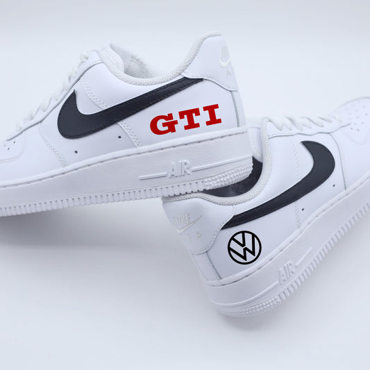 nike air force 1 custom golf gti nike volkswagen rouge noir sneakers custom racing pour homme af1 personnalisable