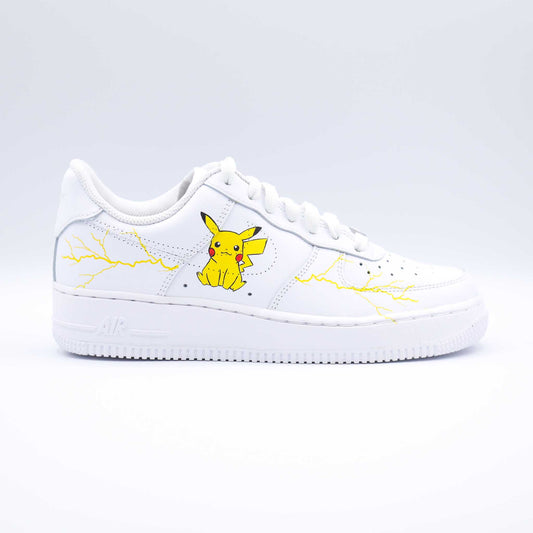 nike air force 1 custom pikachu pokemon sneakers custom pour femme et enfants af1 personnalisable dessin