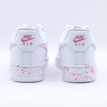 nike air force 1 custom splash rose sneakers custom af1 pastel et baskets personnalisées pour femme nike rose clair 