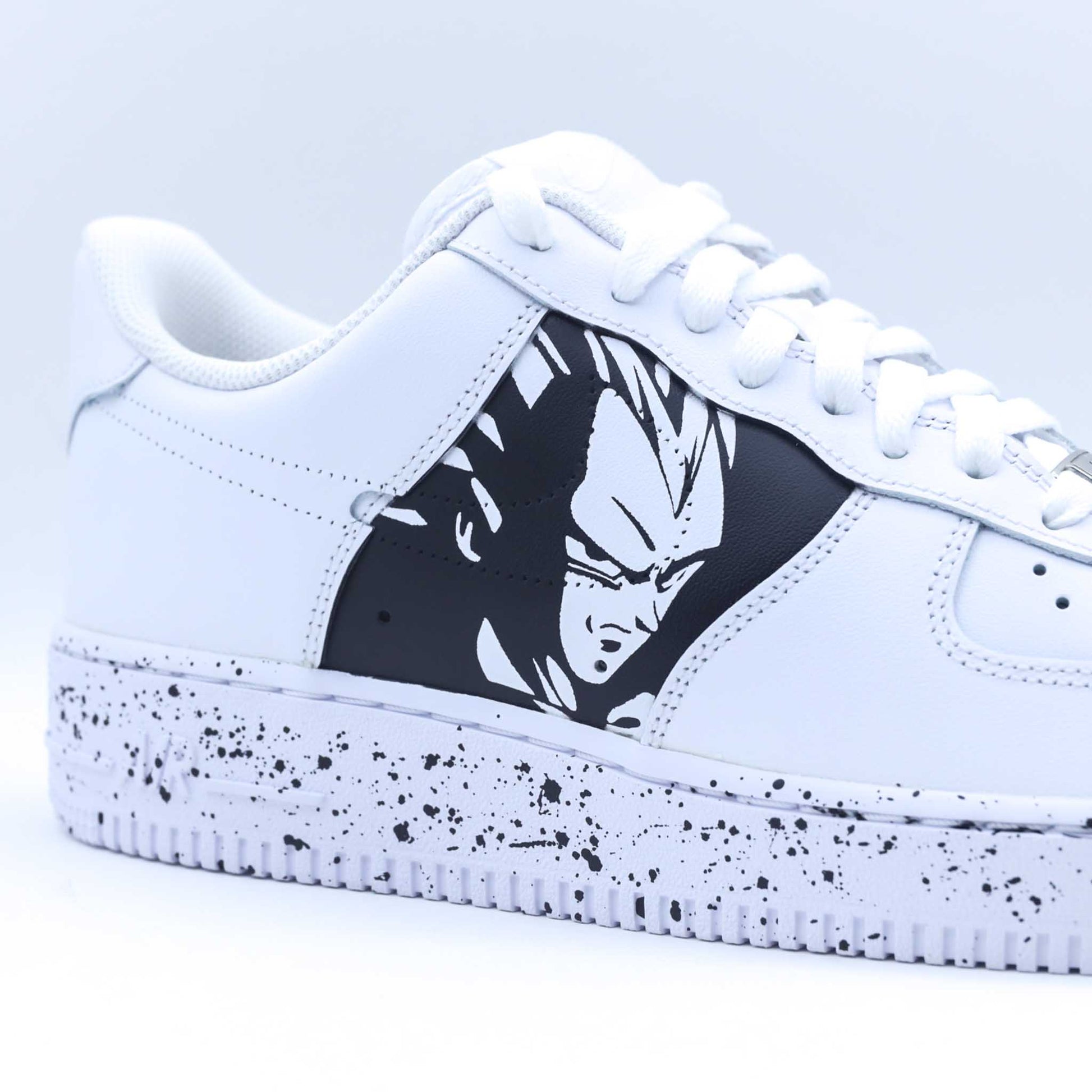 nike air force 1 custom vegeta dragon ball z sneakers custom manga pour homme af1 personnalisé goku dbz 