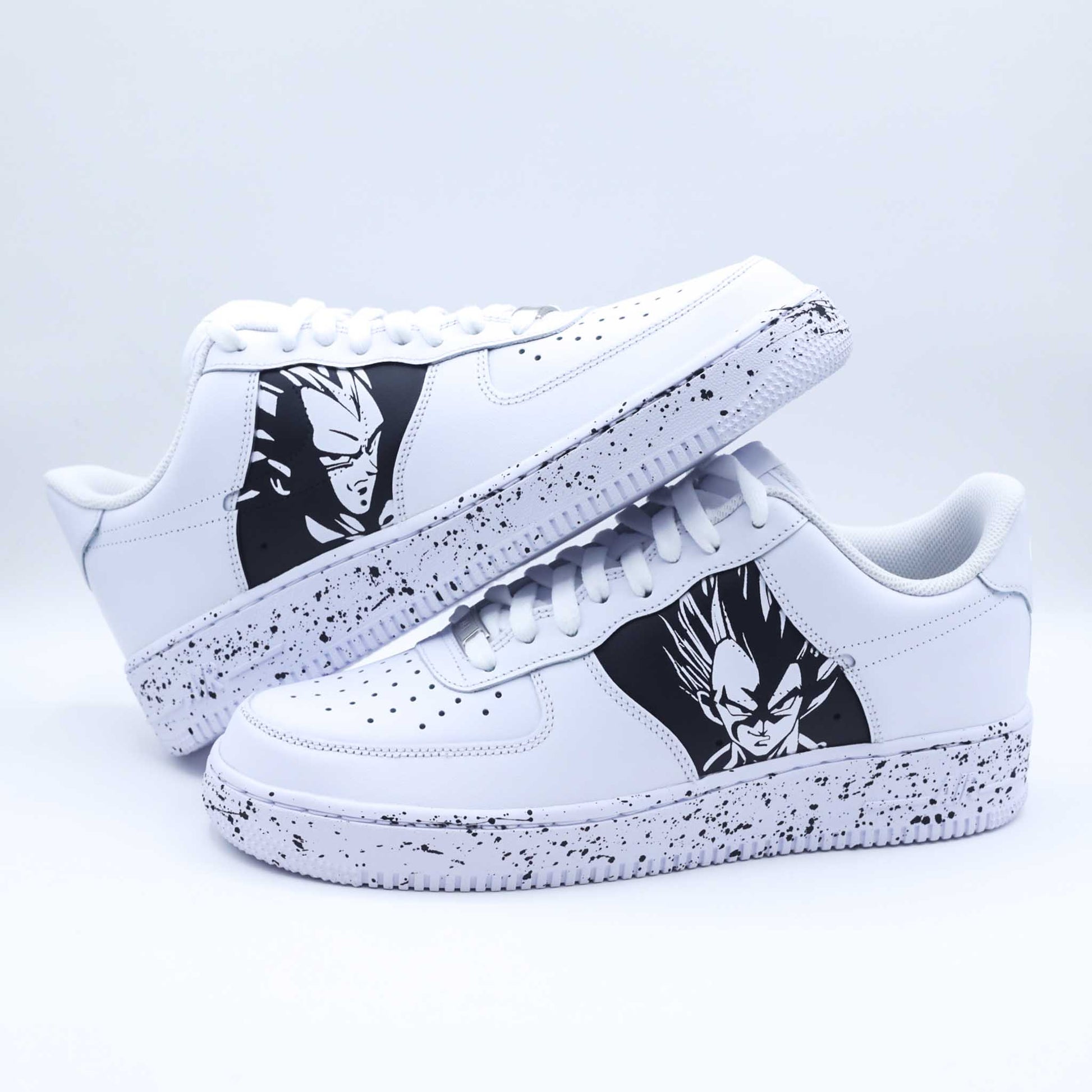 nike air force 1 custom vegeta dragon ball z sneakers custom manga pour homme af1 personnalisé goku dbz 