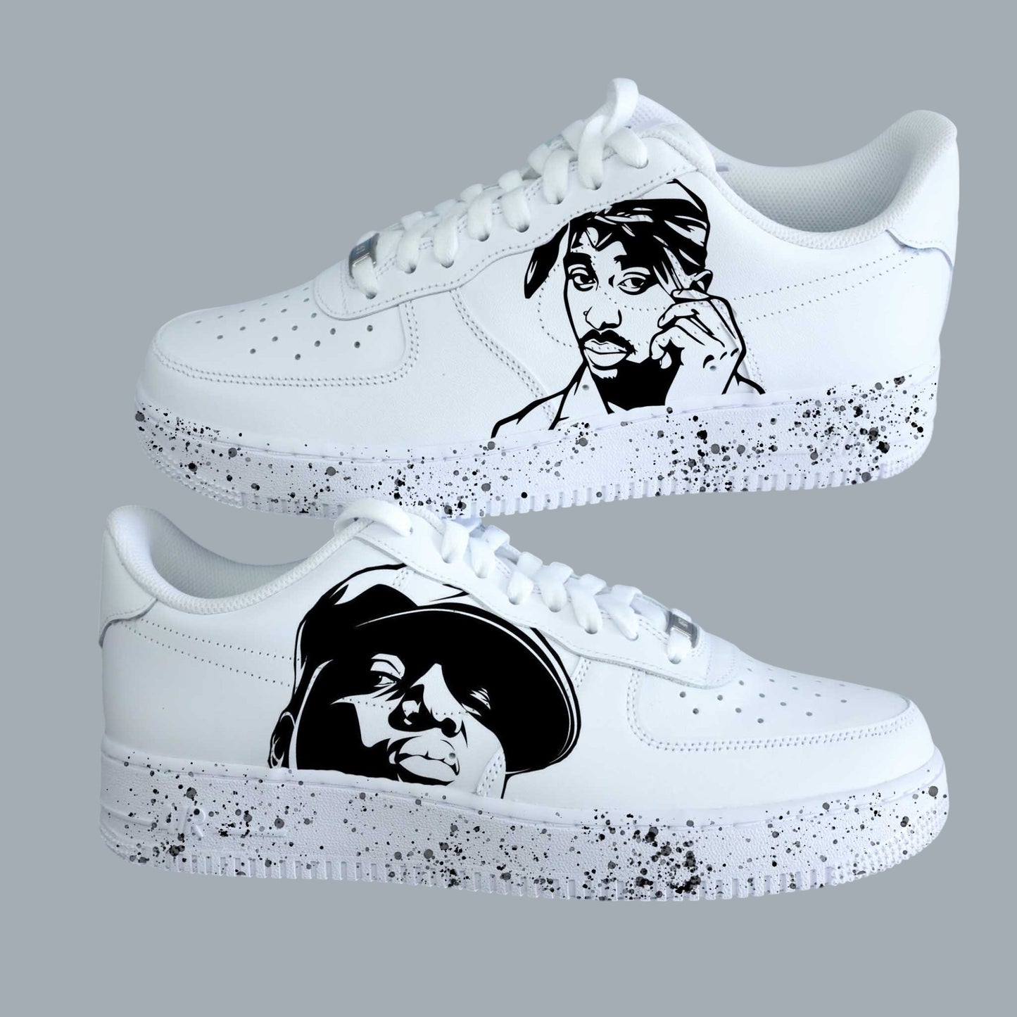 nike air force 1 custom 2pac af1 tupac shakur sneakers custom homme rap nike notorious big eminem baskets thug life 