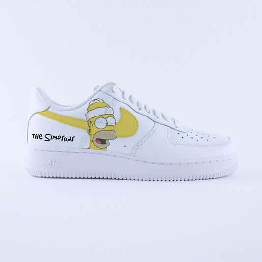 nike air force 1 custom the simpsons af1 custom homer donuts sneakers personnalisées dessin pour homme nike personnalisable sur-mesure