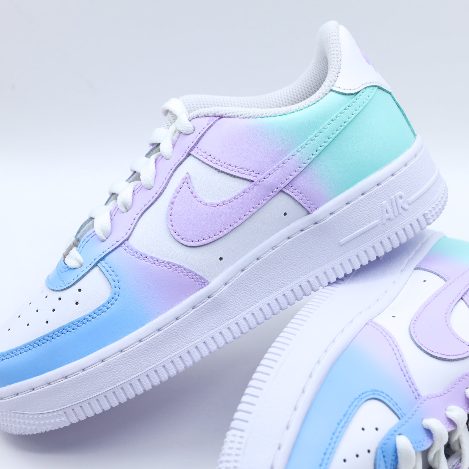 Bleu Pastel Nike Prix Air Force One Pastel Nike Air Force Custom