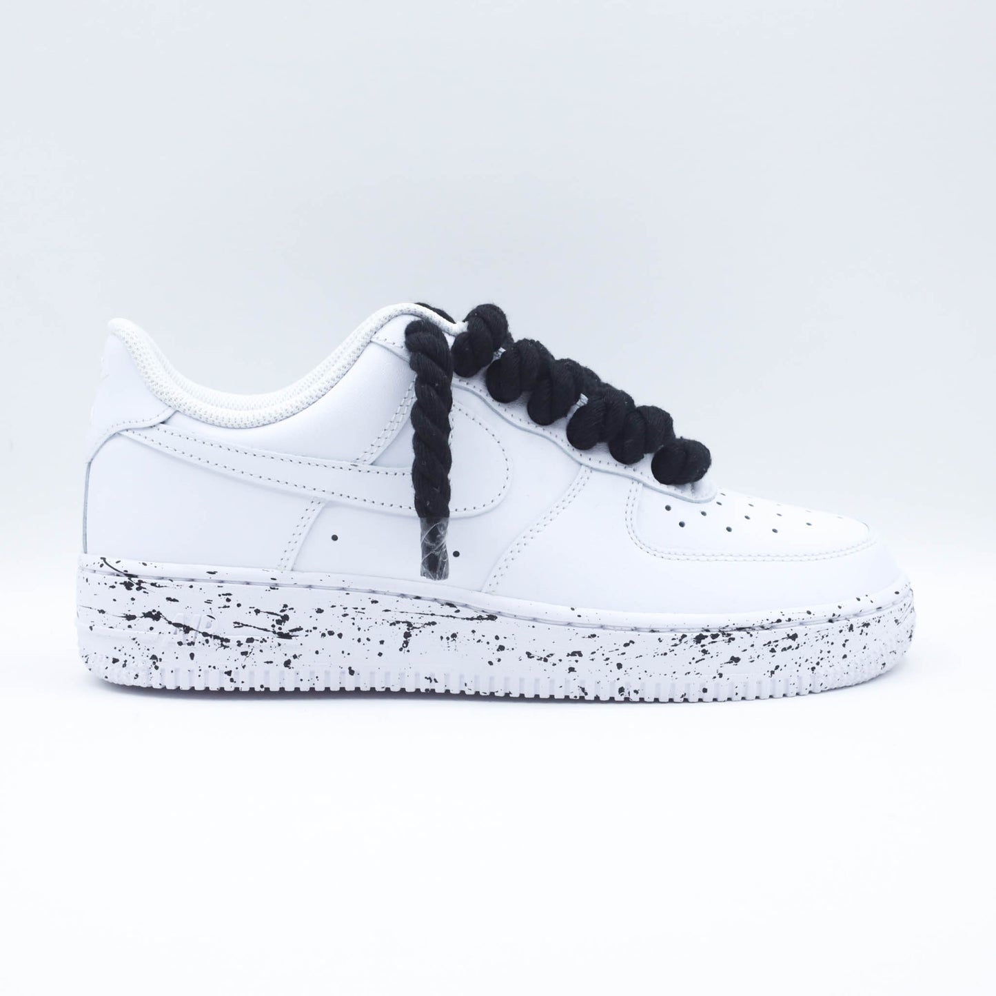 nike air force 1 rope laces noir sneakers custom gros lacets en corde af1 custom