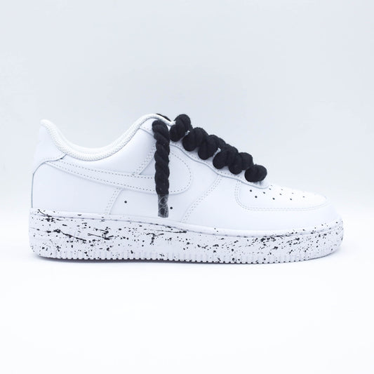 nike air force 1 rope laces noir sneakers custom gros lacets en corde af1 custom