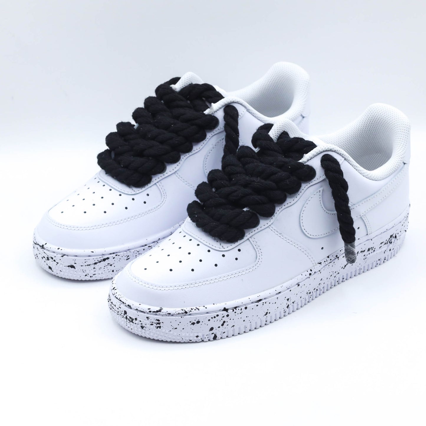 nike air force 1 rope laces noir sneakers custom gros lacets en corde af1 custom