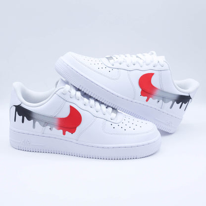 nike air force 1 custom drip dégradé sneakers custom homme nike af1 personnalisable 