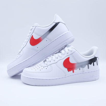 nike air force 1 custom drip dégradé sneakers custom homme nike af1 personnalisable 