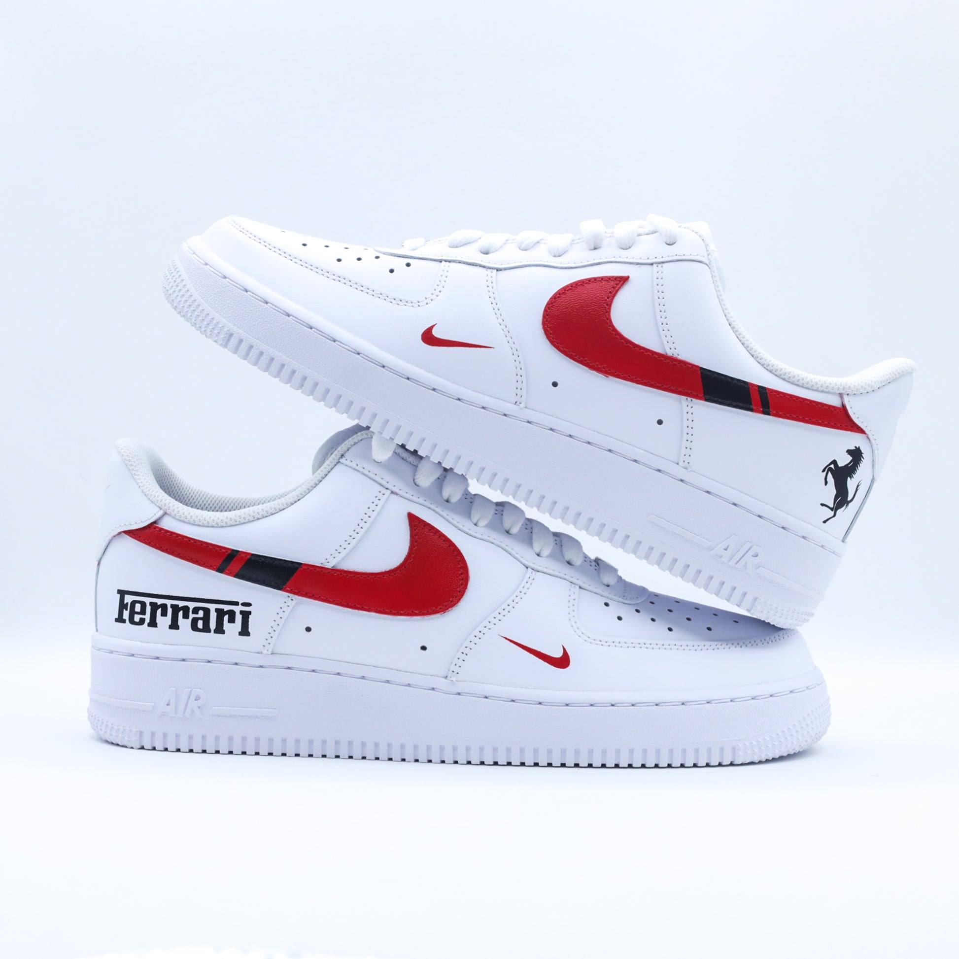 nike air force 1 ferrari charles leclerc sneakers custom af1 pour homme nike formule 1 