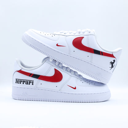 nike air force 1 ferrari charles leclerc sneakers custom af1 pour homme nike formule 1 