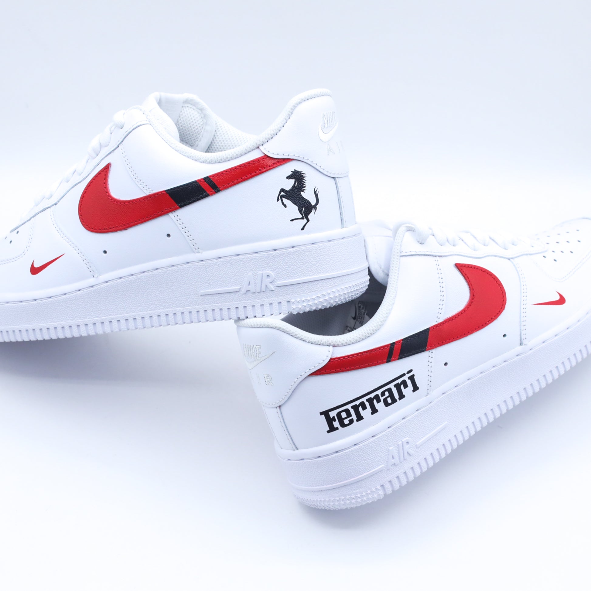 nike air force 1 ferrari charles leclerc sneakers custom af1 pour homme nike formule 1 