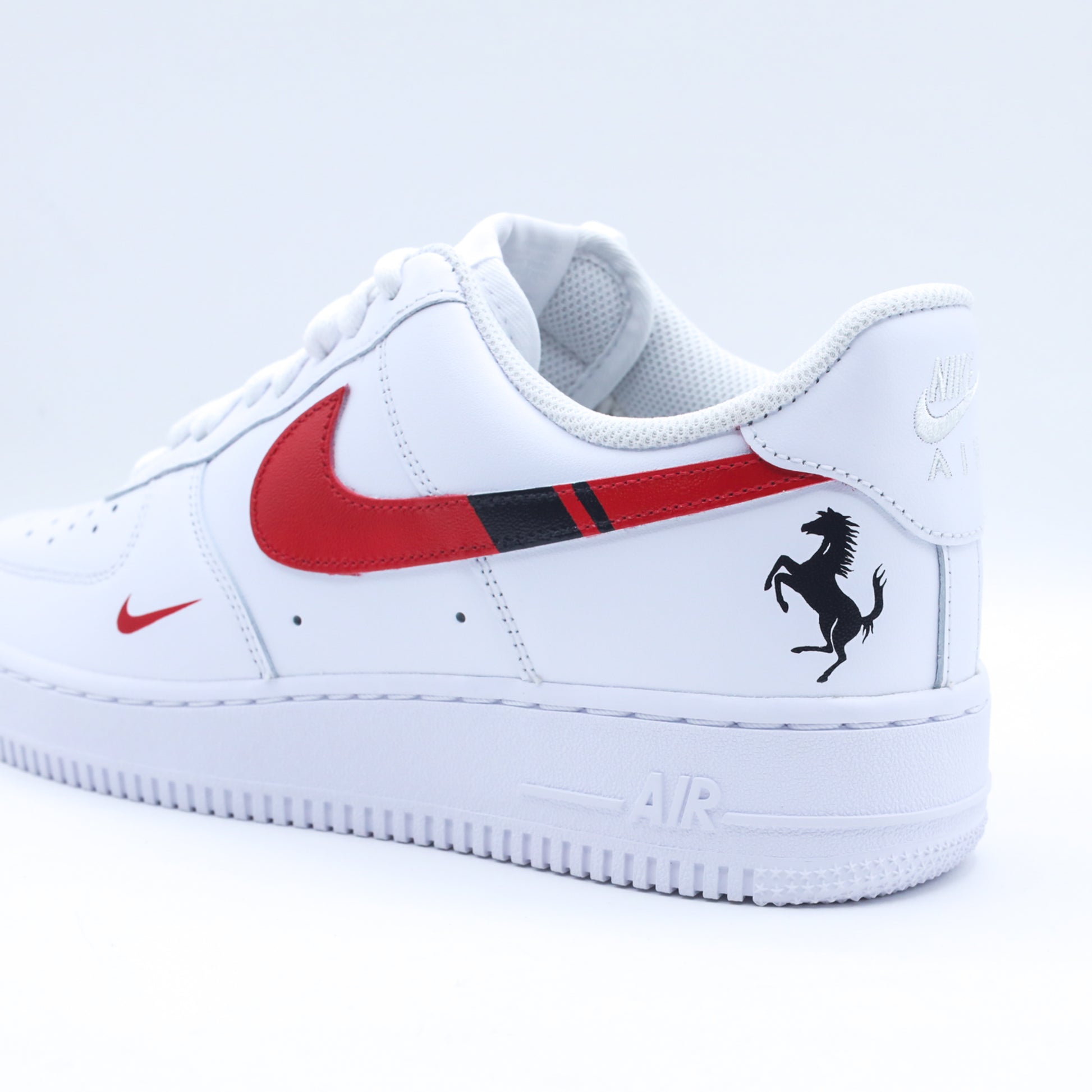 nike air force 1 ferrari charles leclerc sneakers custom af1 pour homme nike formule 1 