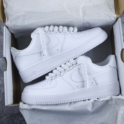 nike air force 1 gros lacets blancs sneakers nike rope laces AF1 lacets corde pour homme sneakers hype big laces