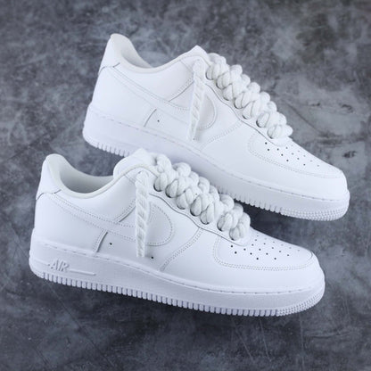 nike air force 1 gros lacets blancs sneakers nike rope laces AF1 lacets corde pour homme sneakers hype big laces