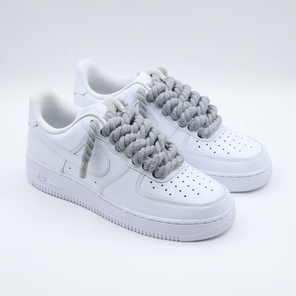 nike air force 1 custom gros lacets en corde sneakers custom nike rope laces af1 personnalisé pour homme