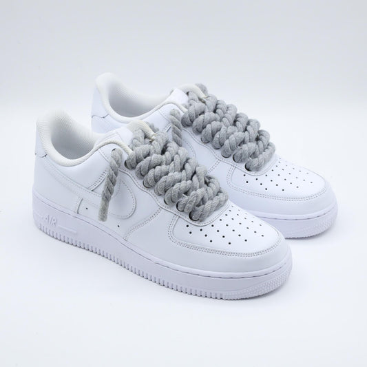 nike air force 1 custom gros lacets en corde sneakers custom nike rope laces af1 personnalisé pour homme