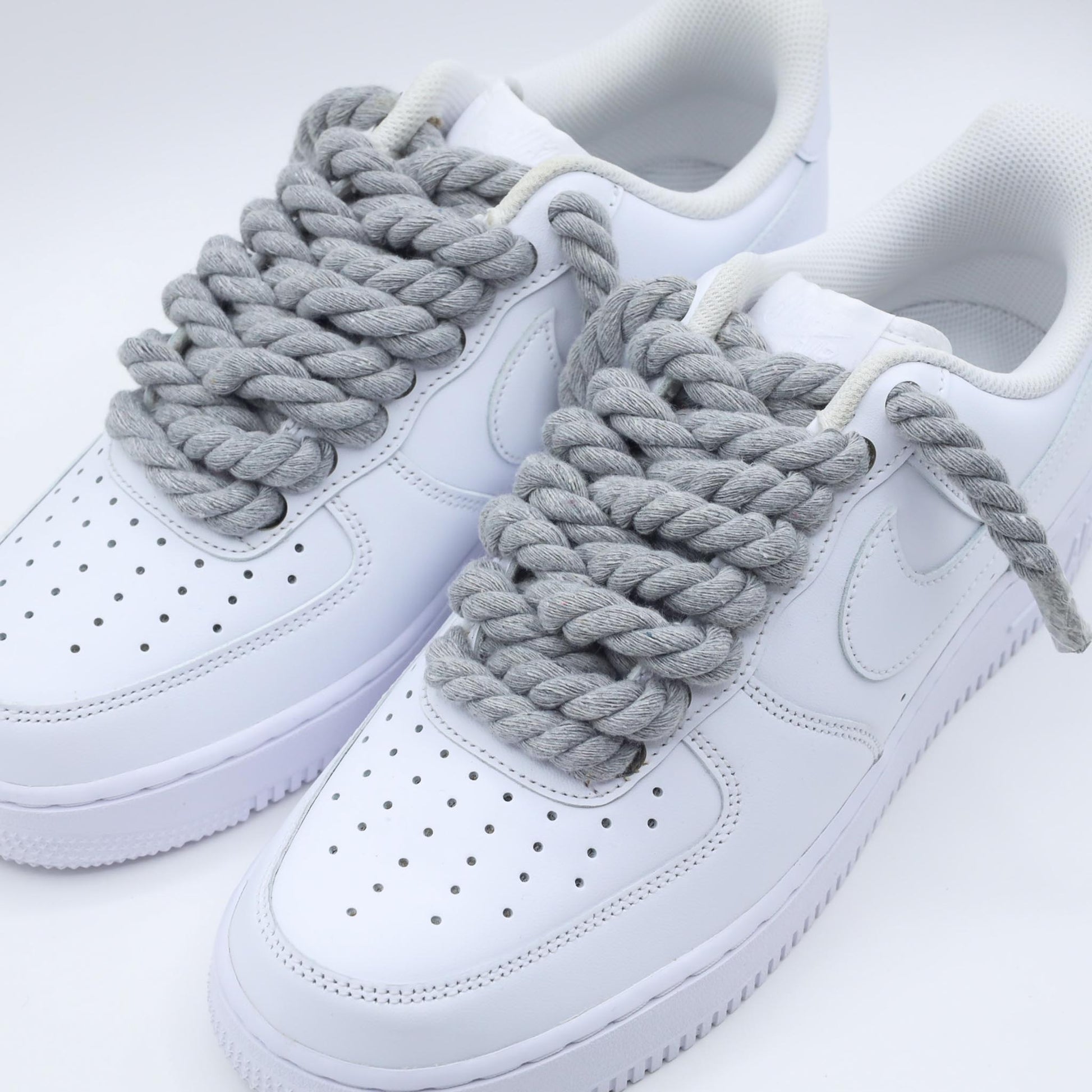 nike air force 1 custom gros lacets en corde sneakers custom nike rope laces af1 personnalisé pour homme