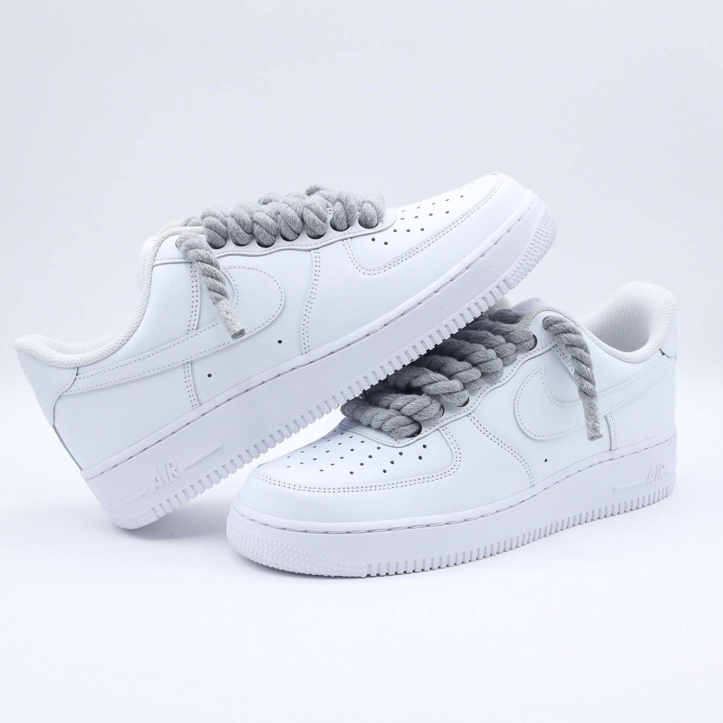 nike air force 1 custom gros lacets en corde sneakers custom nike rope laces af1 personnalisé pour homme