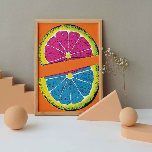 poster déco fruit contemporain pour cuisine moderne
