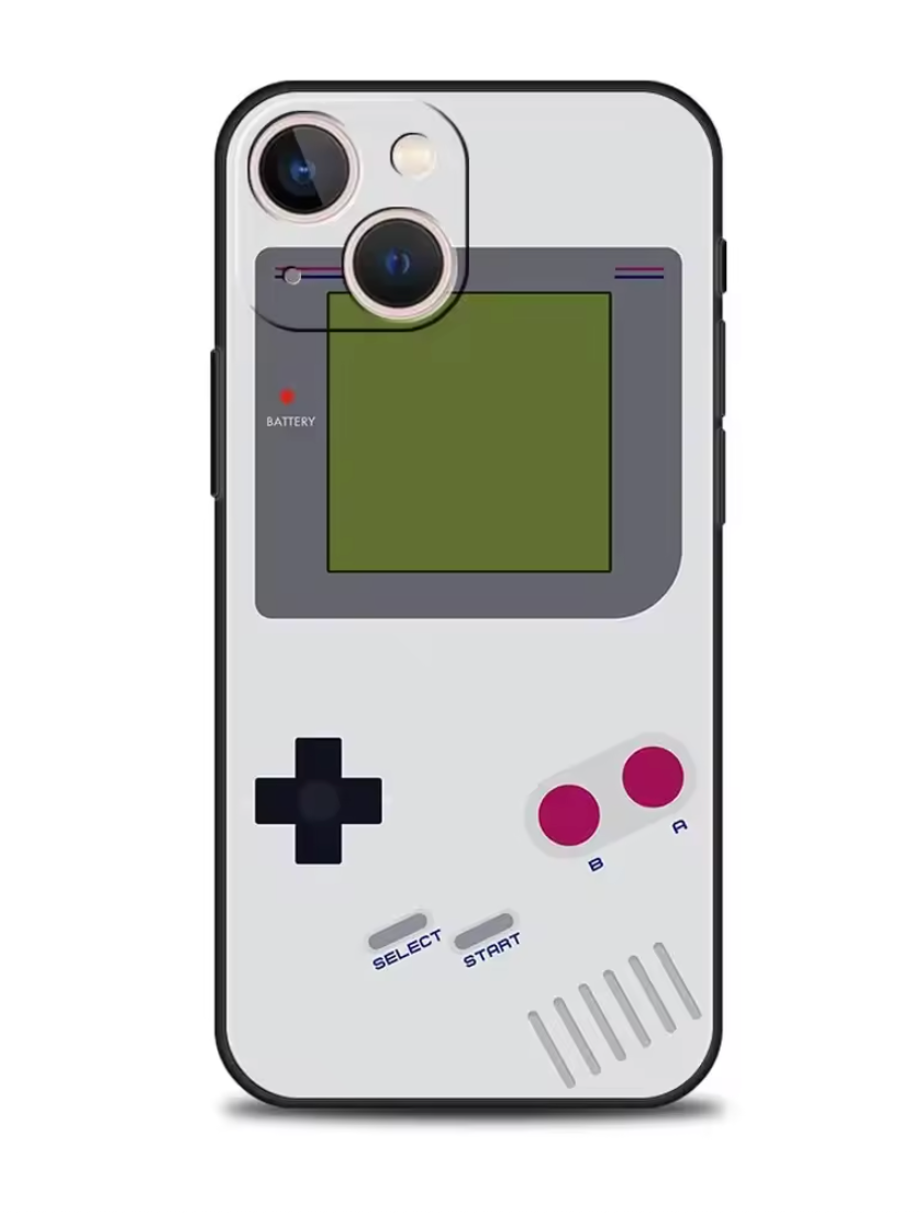 Coque iPhone 16 rétro gaming design Game Boy – Accessoire geek vintage