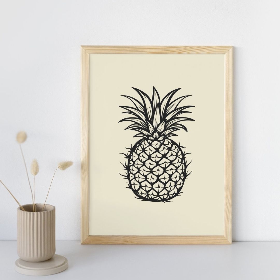Affiche déco murale Ananas Pop Art