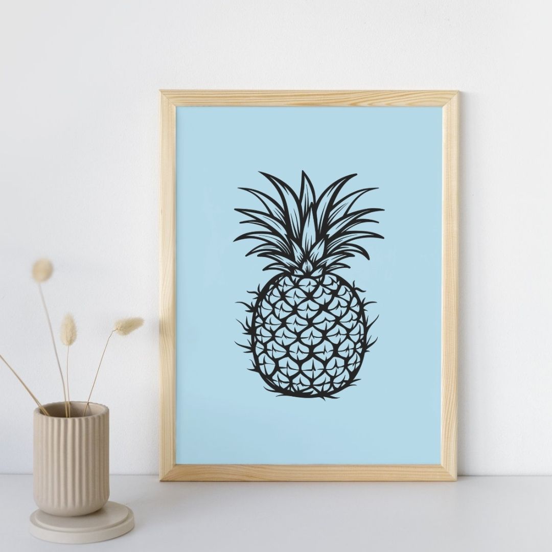 Affiche déco murale Ananas Pop Art