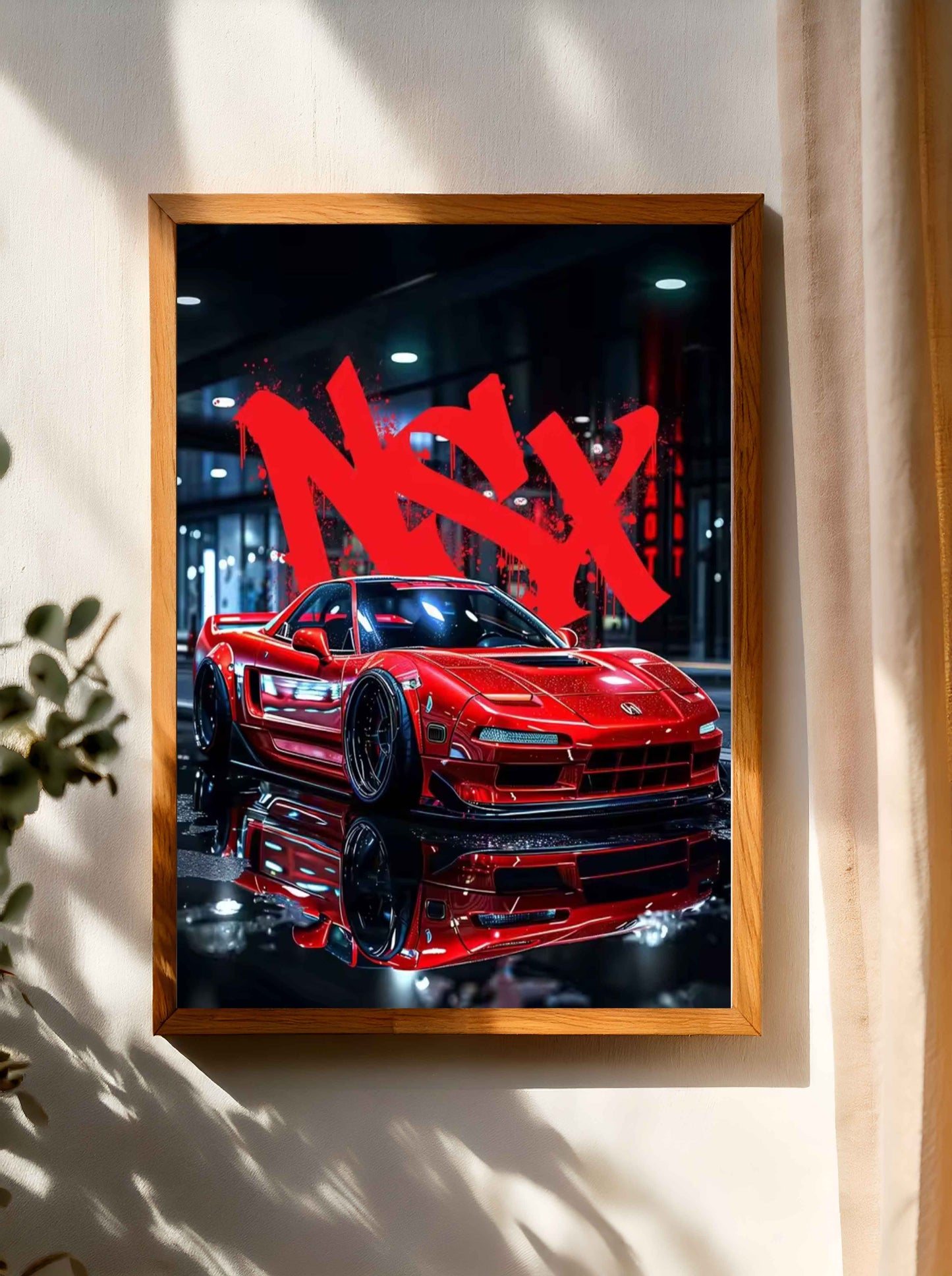 Affiche décorative Honda NSX JDM tuning japonais, voiture de course, poster de Honda NSX